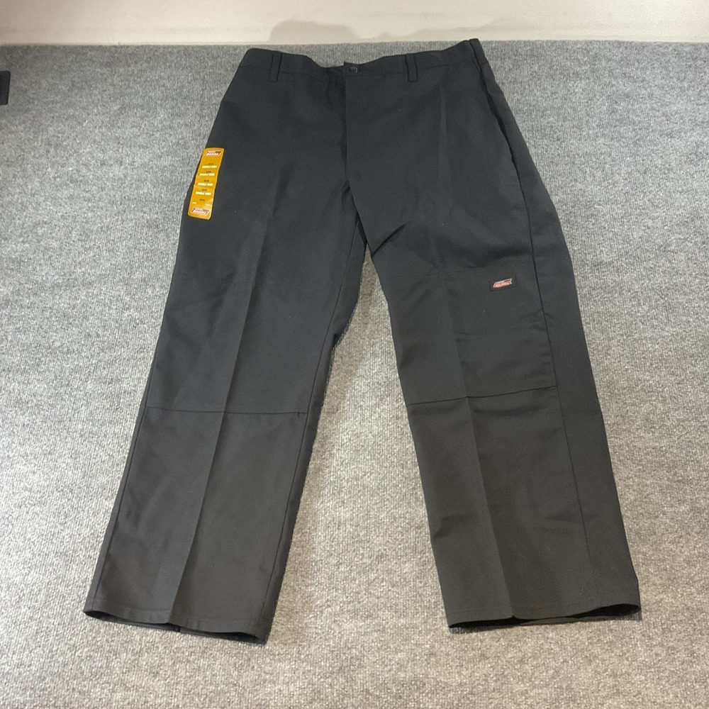 Dickies Mens Double Knee Loose Fit Work Pants Black 38x30 NWT 85283BK Heavy Duty